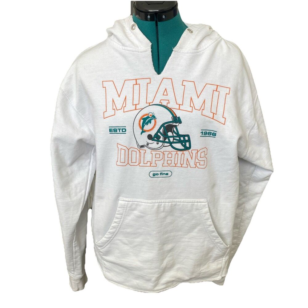 Altered Miami Dolphins Hoodie NFL Mitchell & Ness size Medium